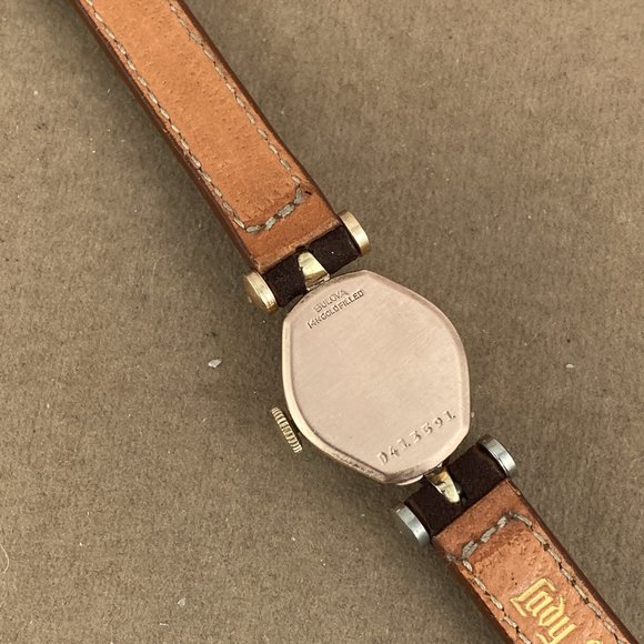 Vintage 1947 Bulova Watch 17 Jewel 6BL Movement Diamond Rose Gold Filled Watch main image 5